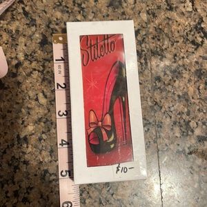 NWT Fluff Vanity case with mirror - stiletto